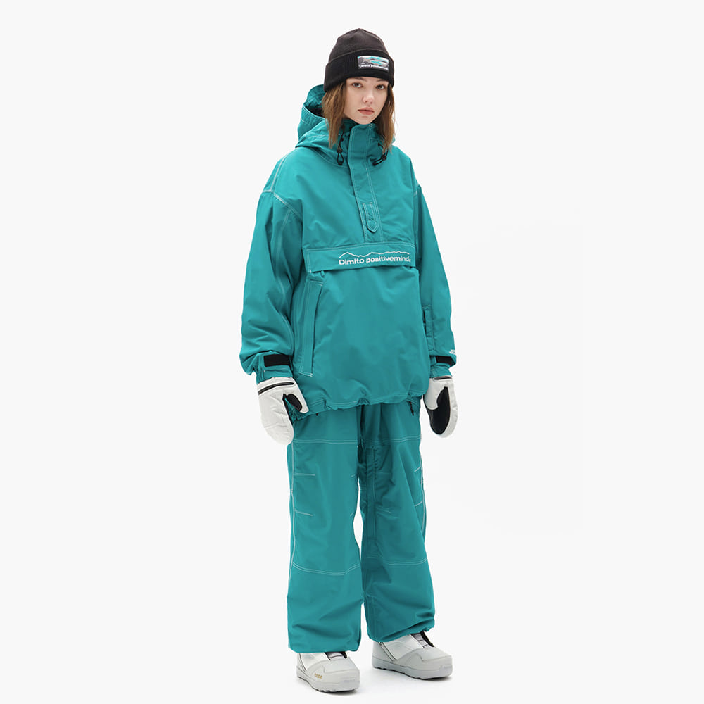 디미토 2223 DIMITO WORKS OS ANORAK JACKET EMERALD 아노락 보드자켓