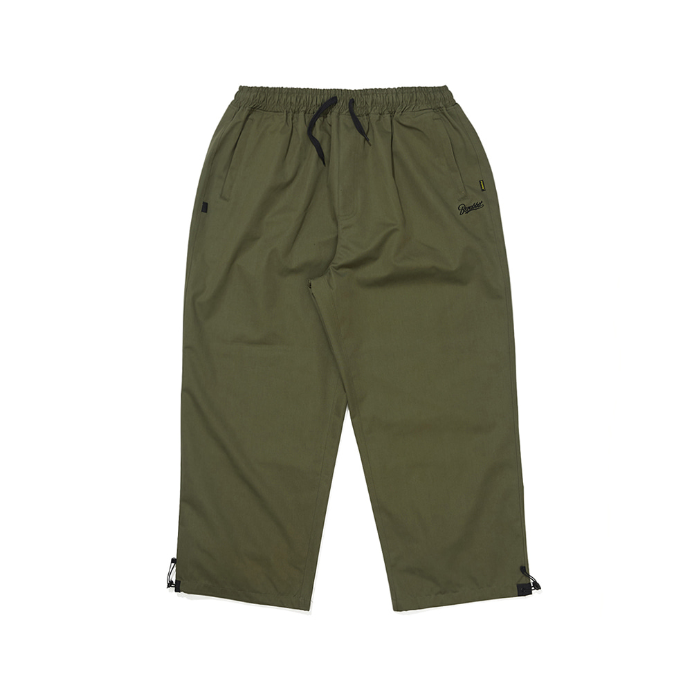 비에스래빗 2223 BSRABBIT LOGO COTTON SUPER WIDE PANTS KHAKI 보드복바지