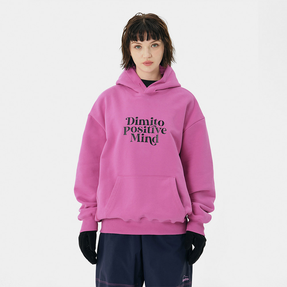 디미토 2324 DIMITO WAVE LOGO HOODIE PINK 보드복후드