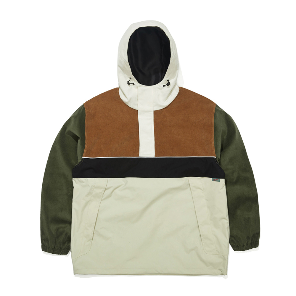 비에스래빗 2223 BSRABBIT HF CORDUROY HOODED ANORAK JACKET CLASSIC BEIGE 보드자켓