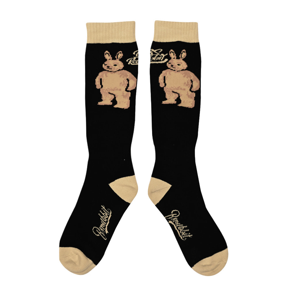 비에스래빗 2223 BSRABBIT BIG BEARRABBIT SNOWBOARD SOCKS BLACK 보드양말