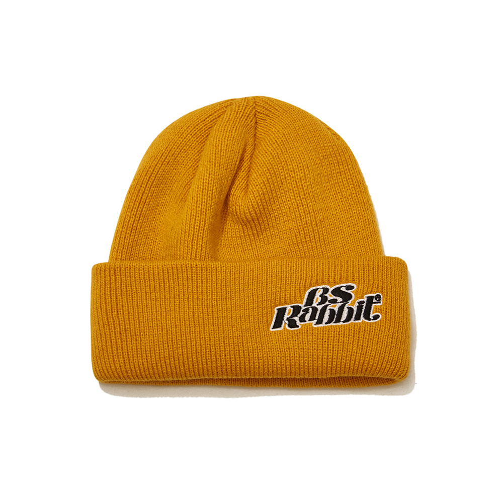 비에스래빗 2223 BSRABBIT BS LOGO BEANIE YELLOW 스노우보드 비니