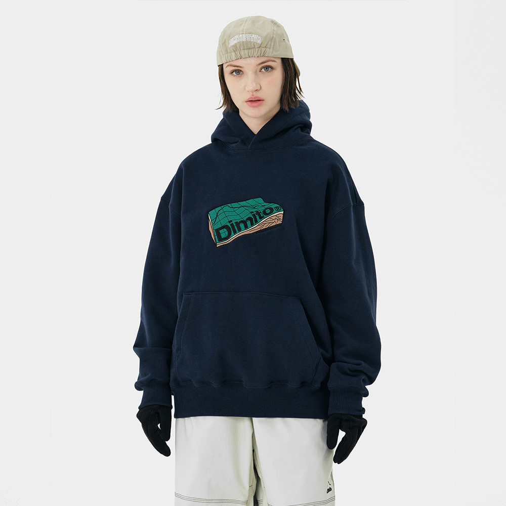 디미토 2324 DIMITO STRATUM HOODIE NAVY 보드복후드