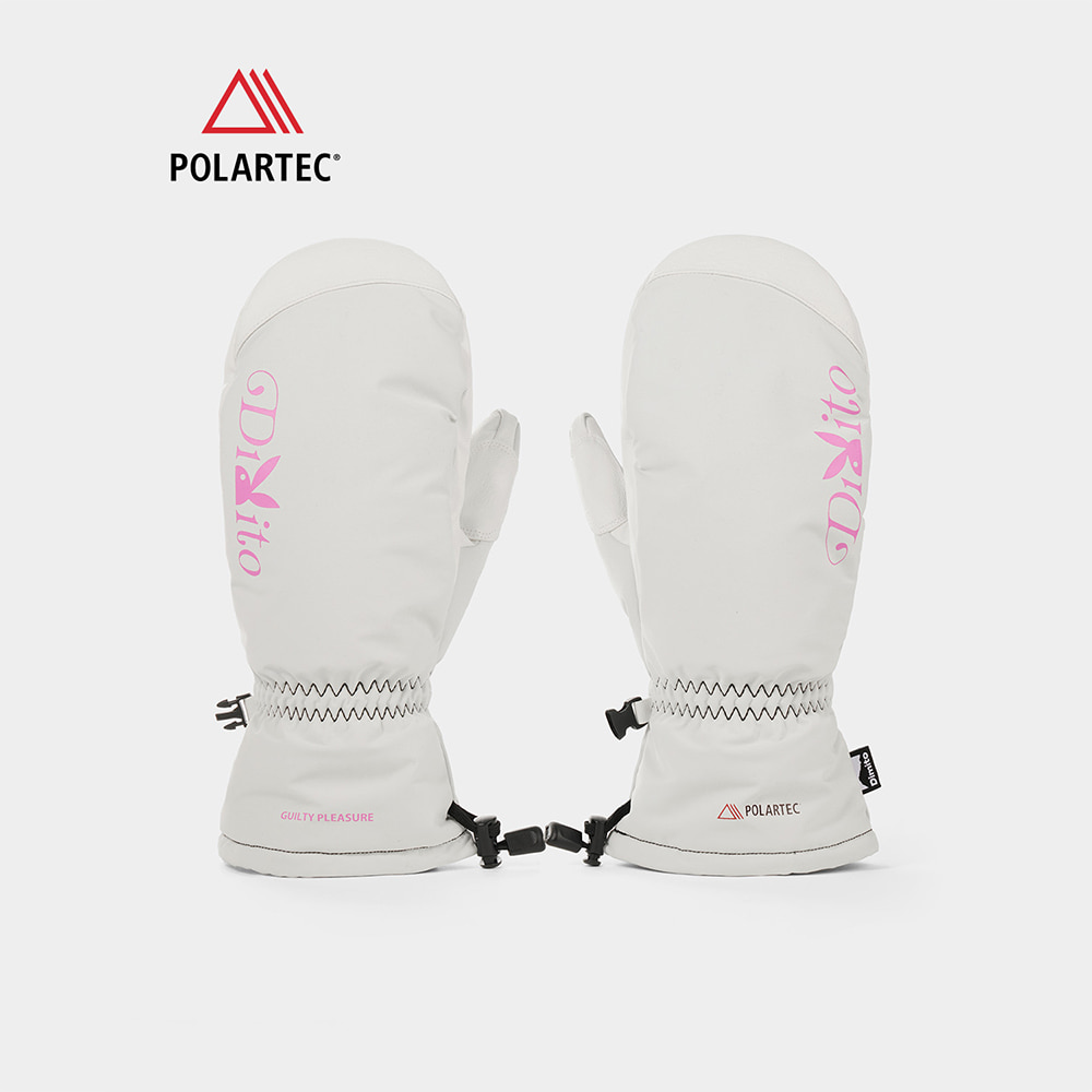 디미토 2324 POLARTEC PLAYBOY X DIMITO MITTEN WHITE 스노우보드 장갑