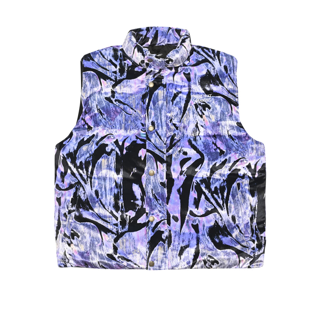 비에스래빗 2223 BSRABBIT DSXBR WELLON PADDING VEST MARBLE PURPLE 스노우 보드복 자켓 패딩 조끼