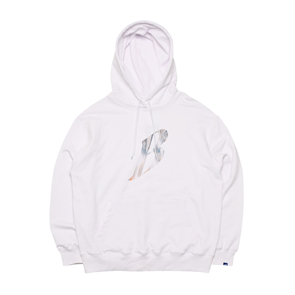 비에스래빗 2223 BSRABBIT B LOGO HOODIE WHITE 스노우 보드복 후드 후디