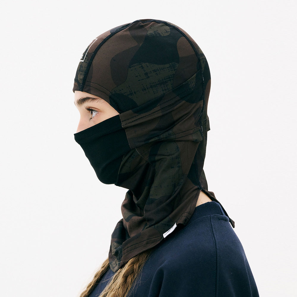 비에스래빗 2324 BSRABBIT SQUARE LOGO SOFT MESH MASK BALACLAVA DARK CAMO 바라클라바