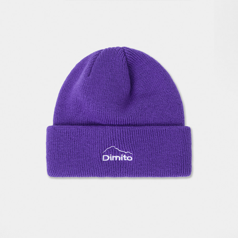 디미토 2324 DIMITO 23 MT LOGO KNIT BEANIE PURPLE 비니