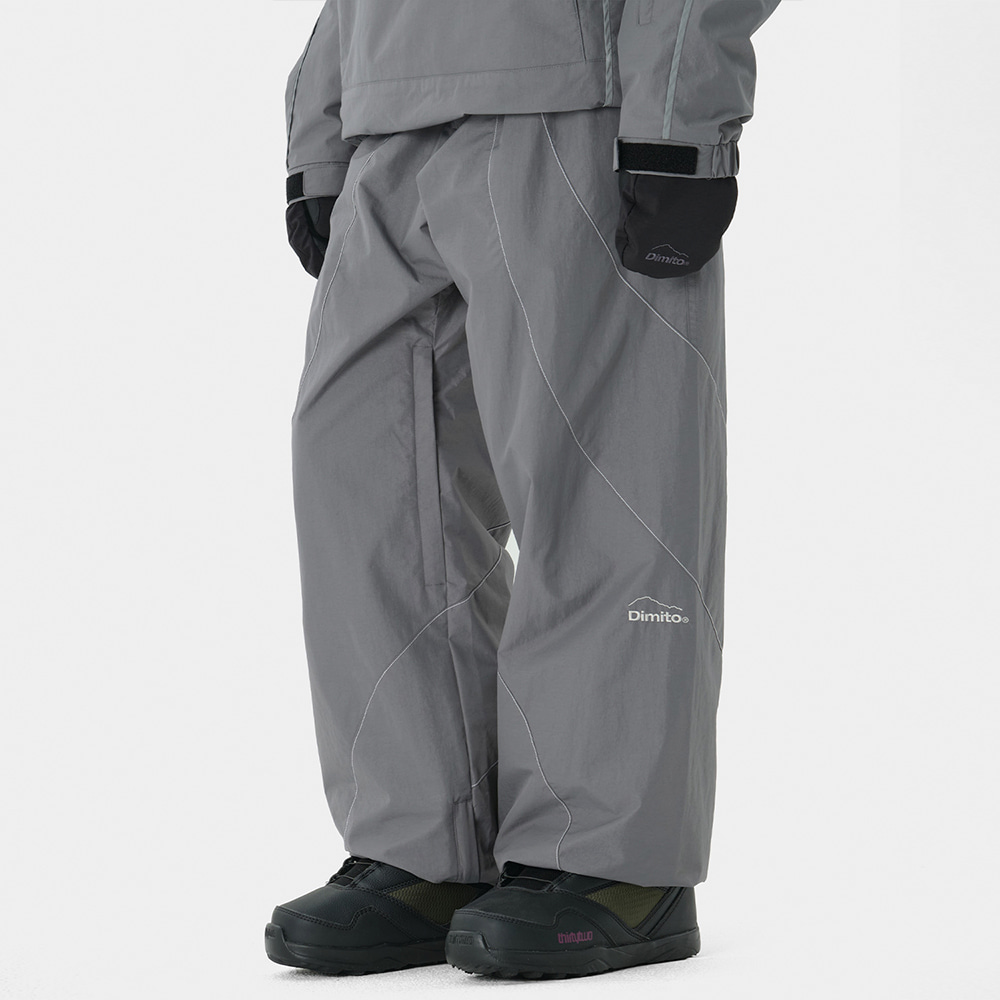 디미토 2324 DIMITO RUNNER LINE PANTS STEEL GREY 보드복바지