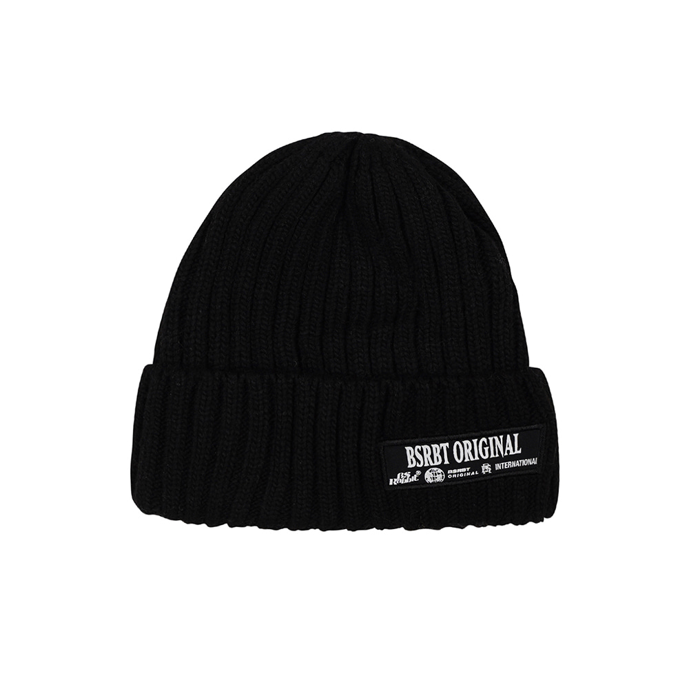 비에스래빗 2223 BSRABBIT BSRBT ORIGIN BEANIE BLACK 스노우보드 비니