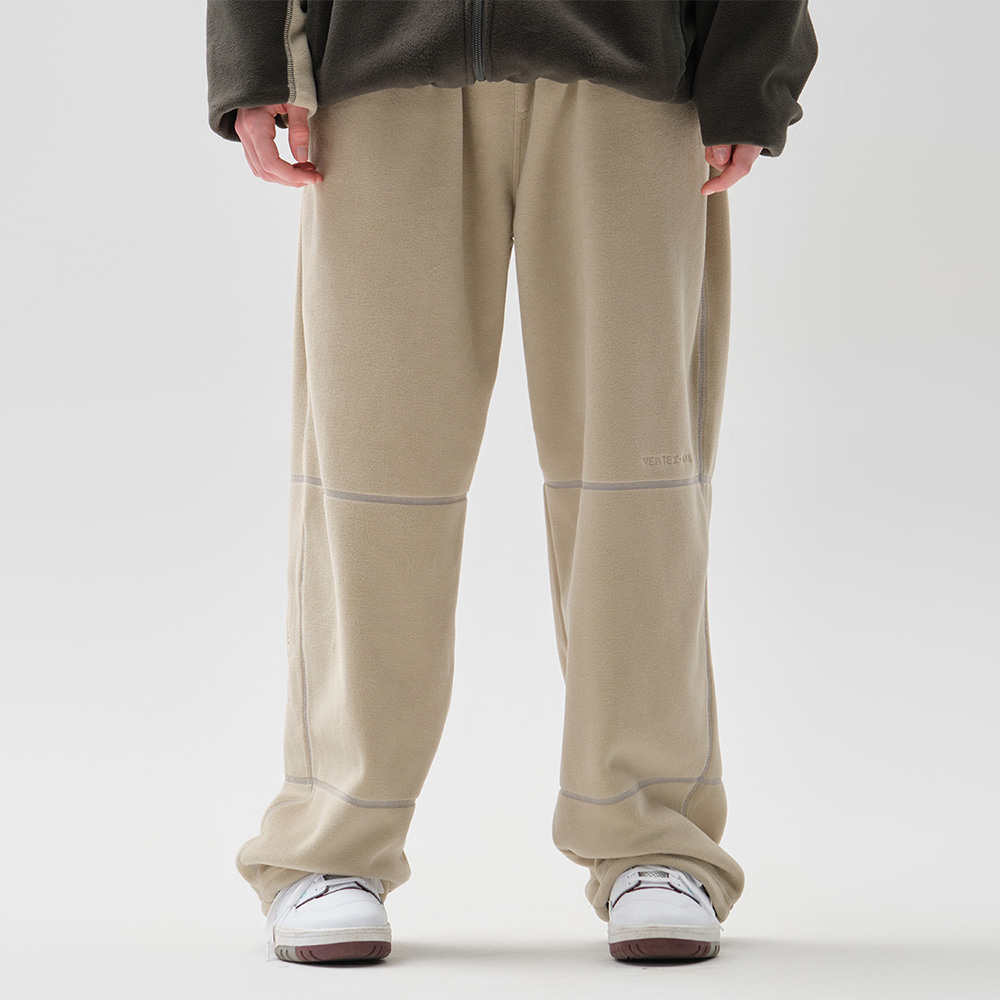 디미토 2324 DIMITO POLARTEC (VTX X EIDER) STITCHED PANTS DEEP BEIGE STANDARD FIT 스노우 보드복 플리스 팬츠