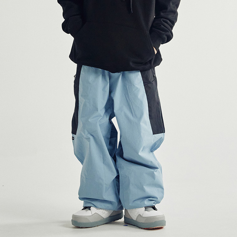 큐마일 2223 QMILE SIDE BLOCK PANTS DARK SKY 스노우 보드복 팬츠