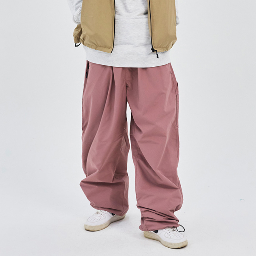 비에스래빗 2324 BSRABBIT WIDE CARPENTER TRACK PANTS DUST PINK 스노우 보드복 팬츠