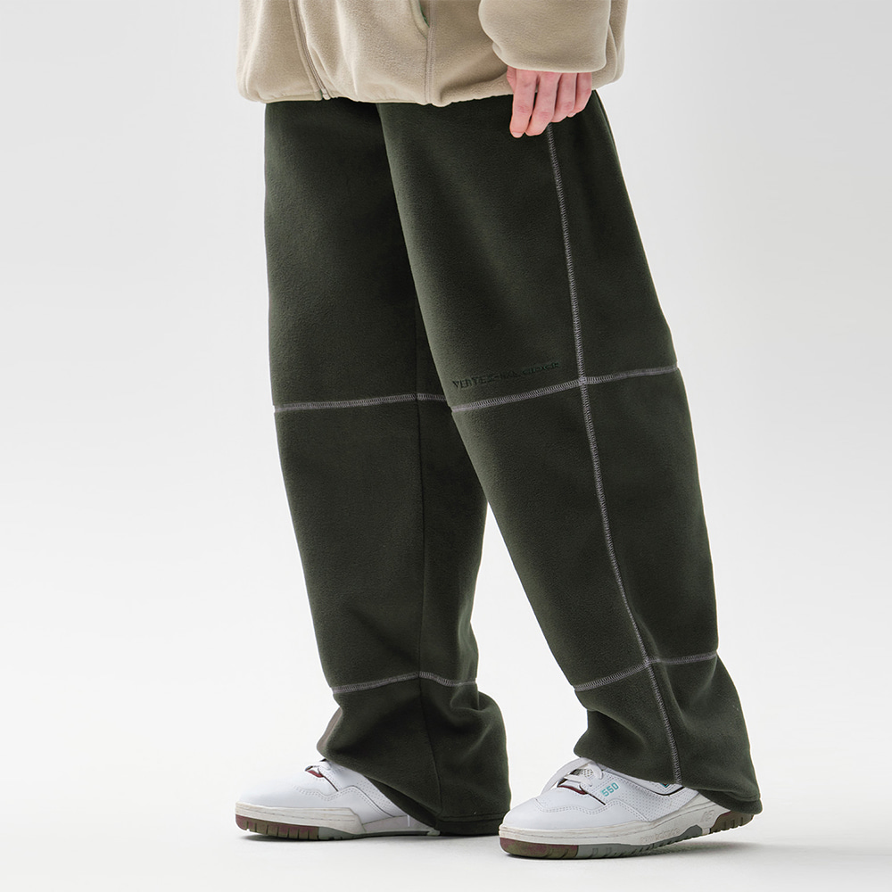 디미토 2324 DIMITO POLARTEC (VTX X EIDER) STITCHED PANTS DARK GREEN STANDARD FIT 스노우 보드복 플리스 팬츠