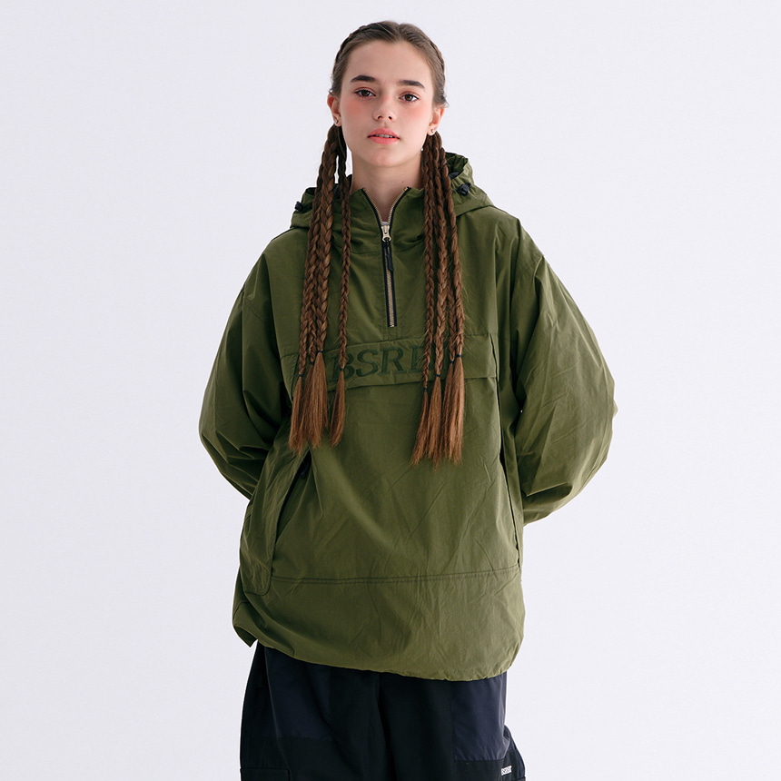 비에스래빗 2324 BSRABBIT BSRBT HOODED ANORAK JACKET KHAKI 스노우 보드복 자켓