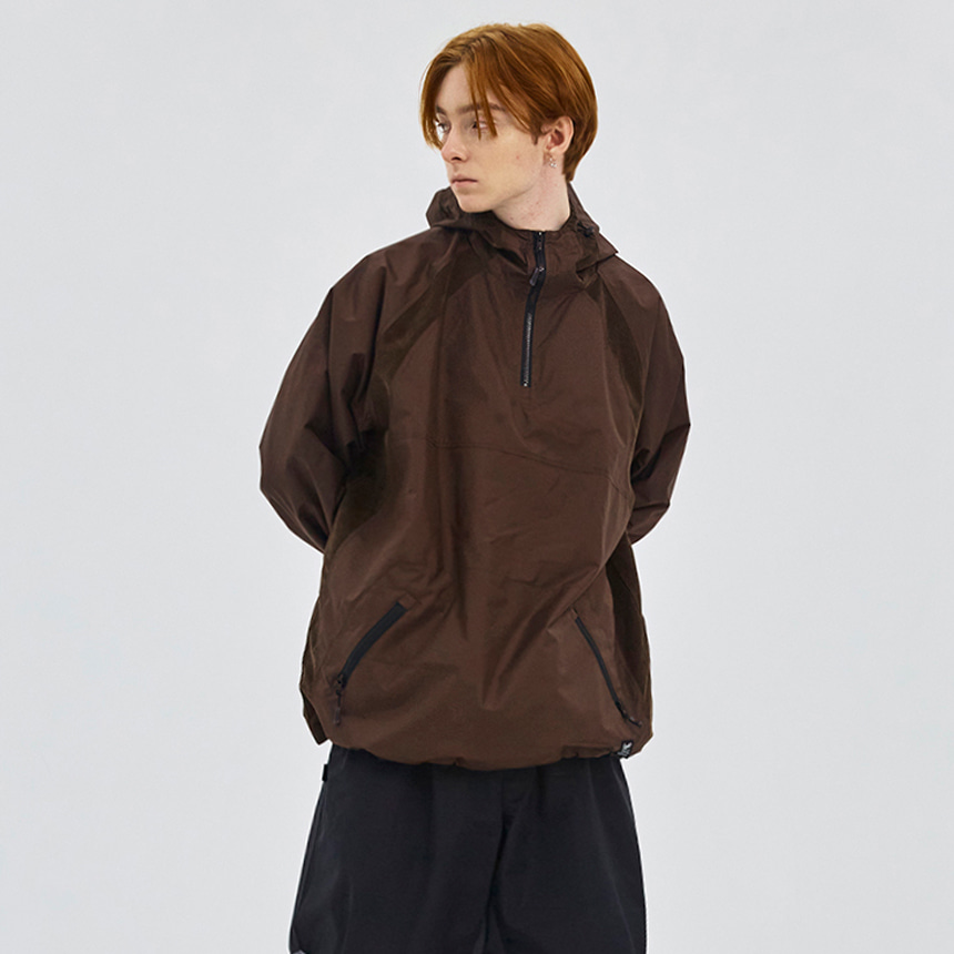 비에스래빗 2324 BSRABBIT BOTH SIDES HOODED ANORAK JACKET CHOCOLATE 스노우 보드복 자켓