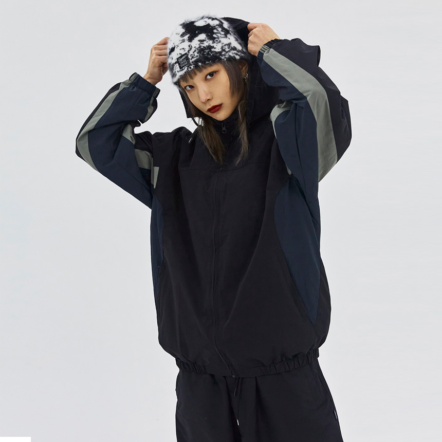 비에스래빗 2324 BSRABBIT HHRL TRACK JACKET BLACK 스노우 보드복 자켓