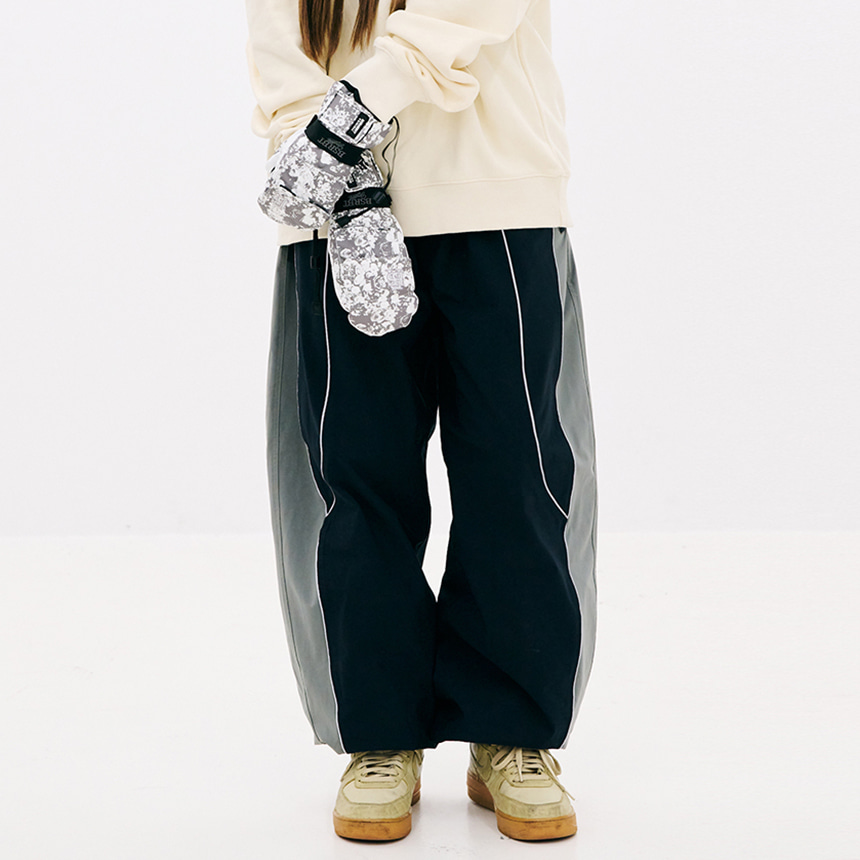 비에스래빗 2324 BSRABBIT PP WIDE JOGGER PANTS NAVY 스노우 보드복 팬츠