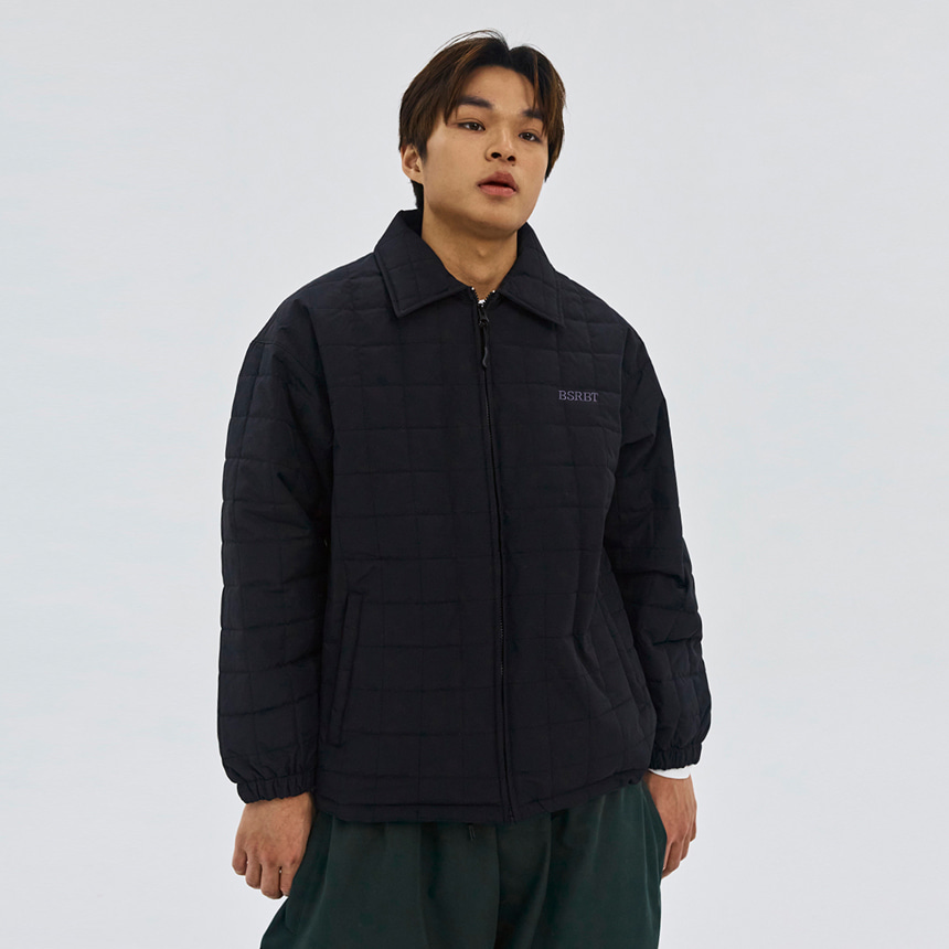 비에스래빗 2324 BSRABBIT LOGO QUILTING COLLAR JACKET BLACK 스노우 보드복 자켓