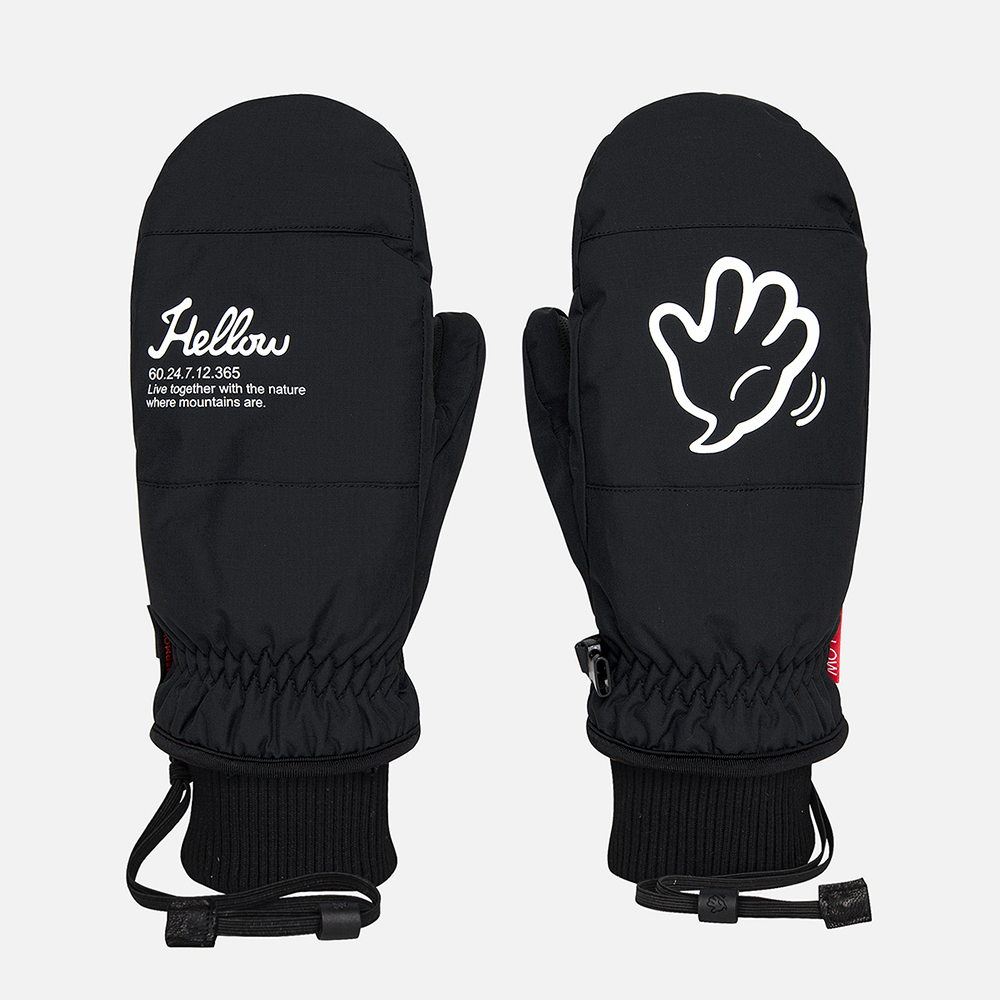 헬로우 2324 HELLOW SOFT MITT 23 BLACK 스노우보드 장갑