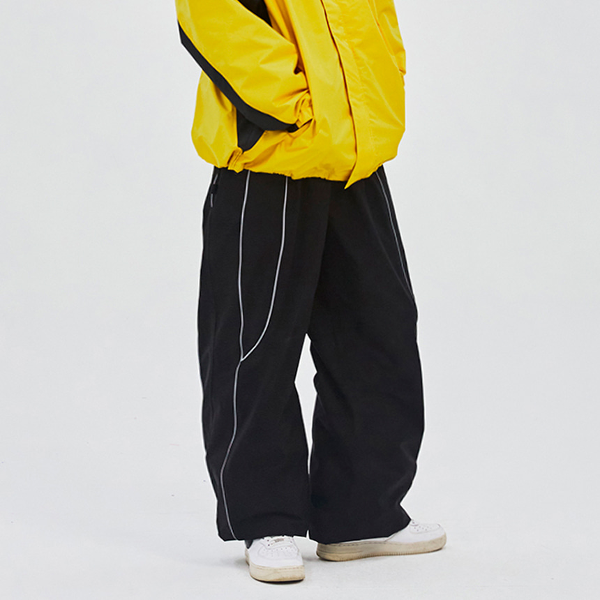 비에스래빗 2324 BSRABBIT PP WIDE JOGGER PANTS BLACK 스노우 보드복 팬츠