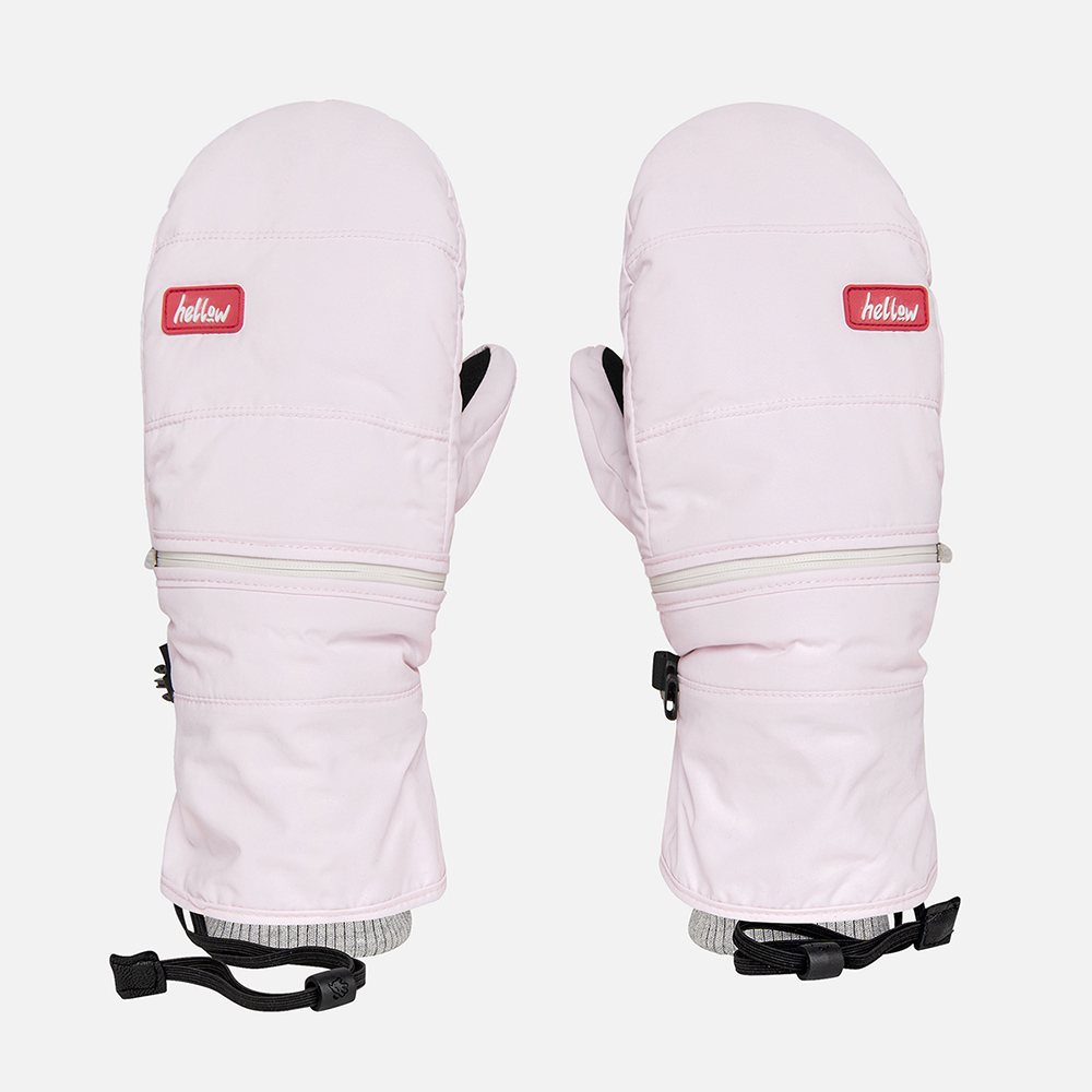 헬로우 2324 HELLOW ZIP OPEN MITT 23 L/PINK 스노우보드 장갑