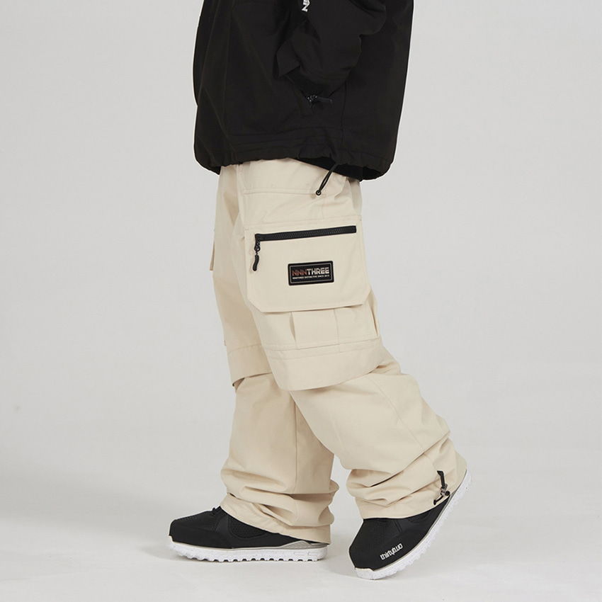 엔쓰리 엔쓰리 2324 NNN MOT33 CAGO STANDARD PANTS IVORY 스노우 보드복 팬츠