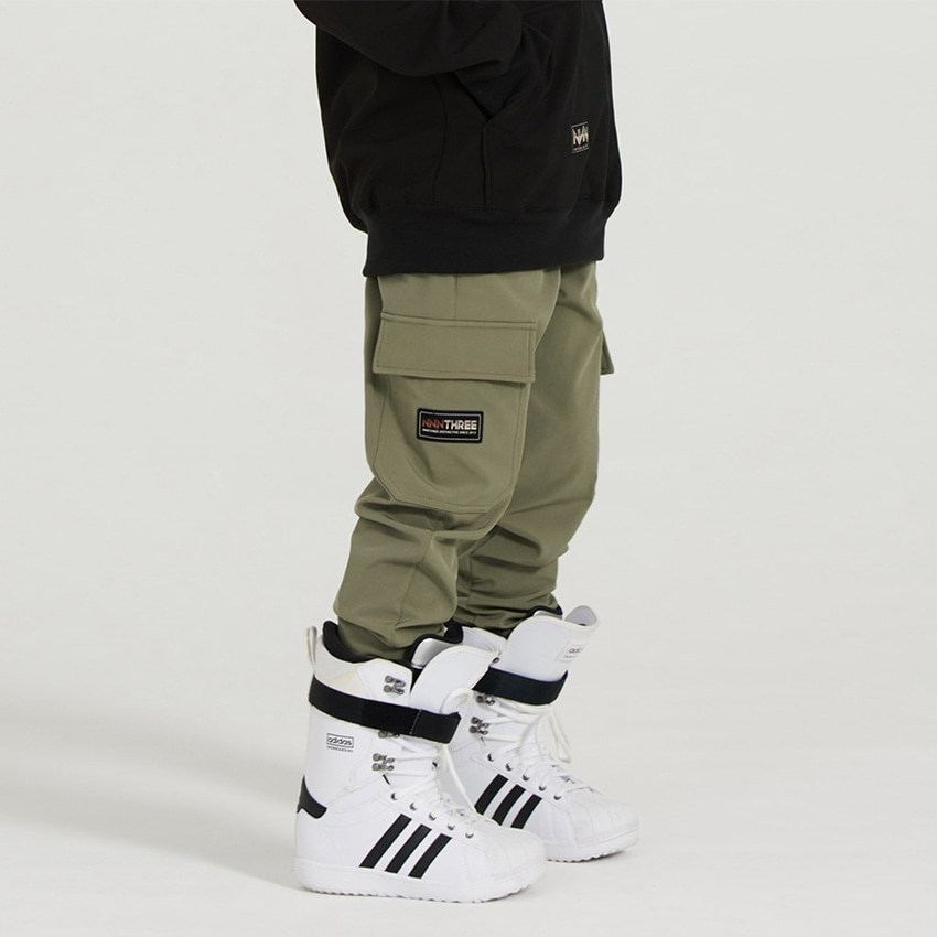 엔쓰리 엔쓰리 2324 NNN 3L BASIC CAGO JOGGER PANTS KHAKI 스노우 보드복 조거 팬츠