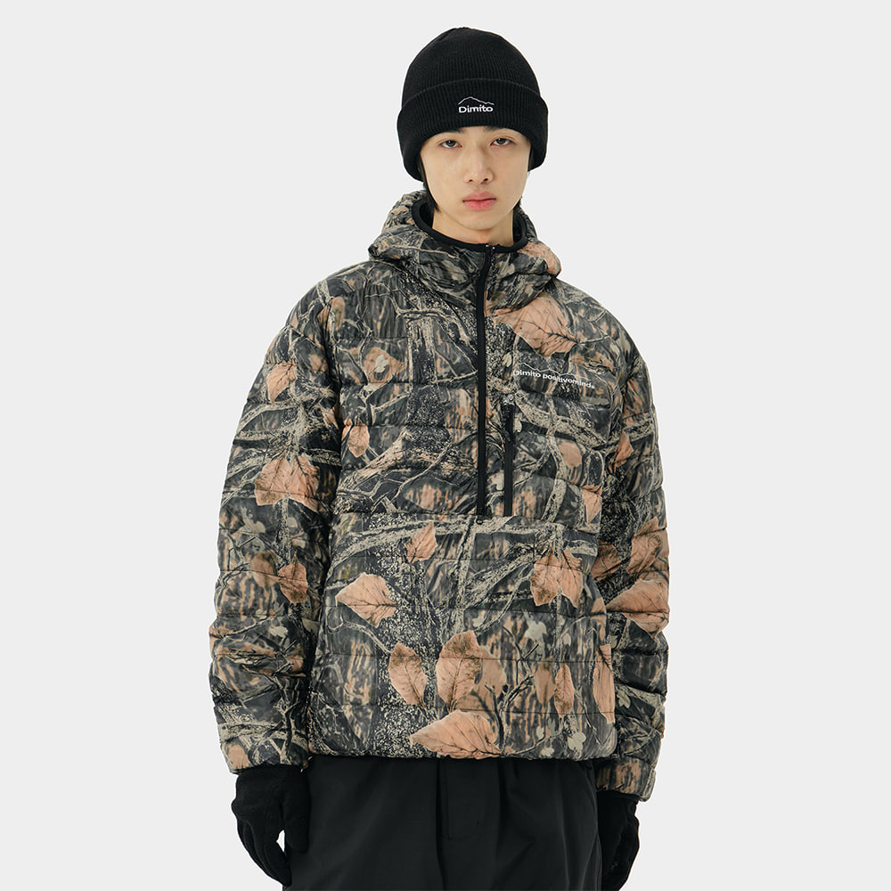 디미토 디미토 2324 DIMITO PULLOVER LIGHT DOWN JACKET FALL TREE 스노우 보드복 자켓 패딩 점퍼