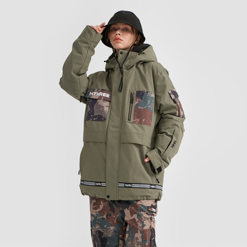 엔쓰리 엔쓰리 2223 NNN RADIANCE2 JACKET LIGHT KHAKI 스노우 보드복 자켓