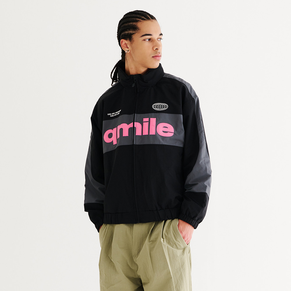 큐마일 2324 QMILE 252 TRACK JACKET BLACK 스노우 보드복 자켓