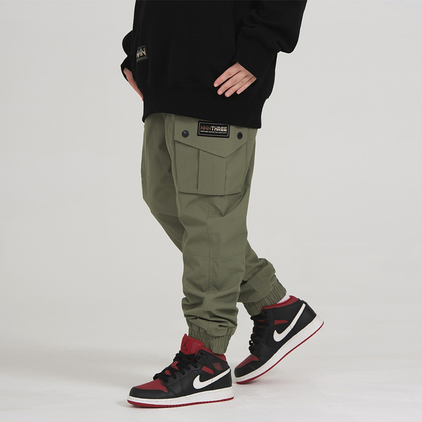 엔쓰리 엔쓰리 2324 NNN NJ23 CAGO JOGGER PANTS KHAKI 스노우 보드복 조거 팬츠