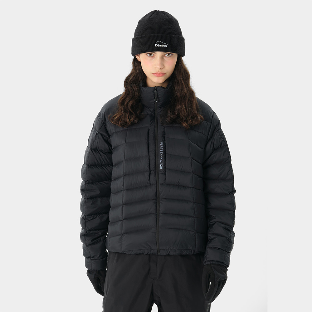 디미토 디미토 2324 DIMITO OWN HIDE (VTX X IX9) LIGHT DOWN JACKET BLACK 스노우 보드복 자켓 패딩 점퍼