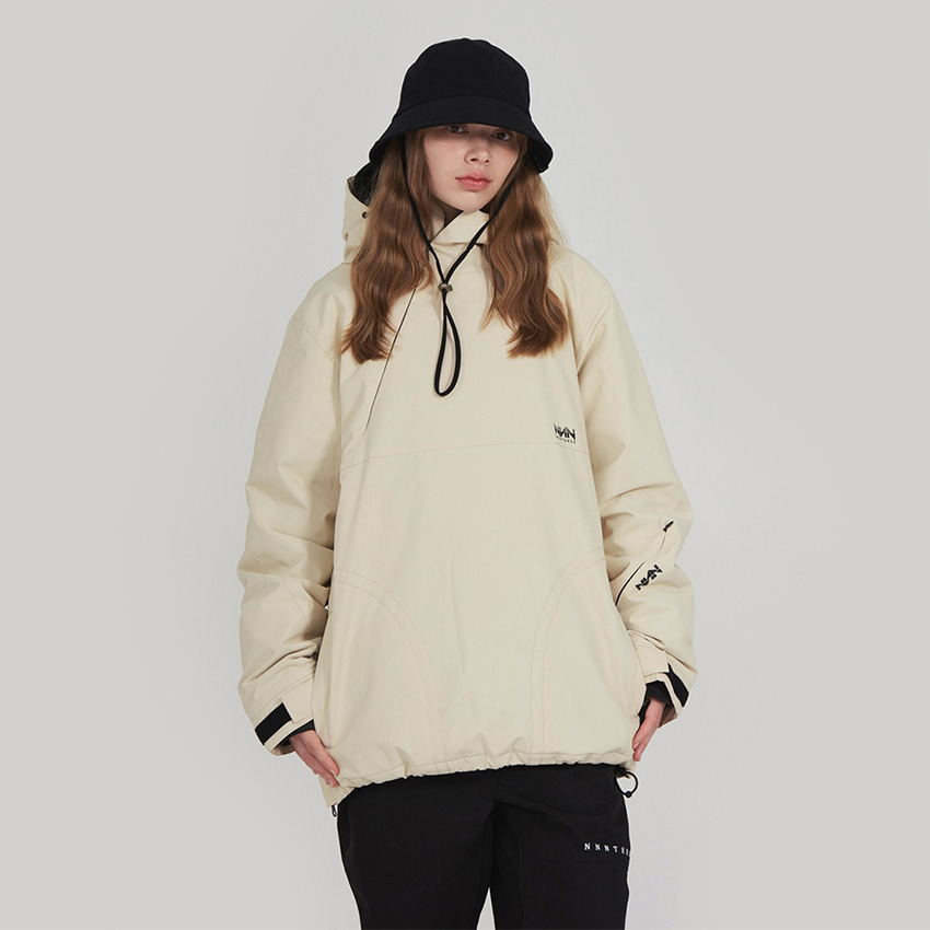 엔쓰리 엔쓰리 2324 NNN HIDE ANORAK JACKET IVORY 스노우 보드복 아노락 자켓