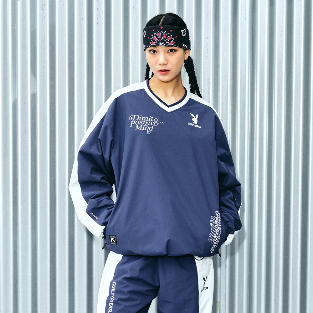 디미토 2324 POLARTEC PLAYBOY X DIMITO TEAM JERSEY NAVY 스노우 보드복 자켓 저지