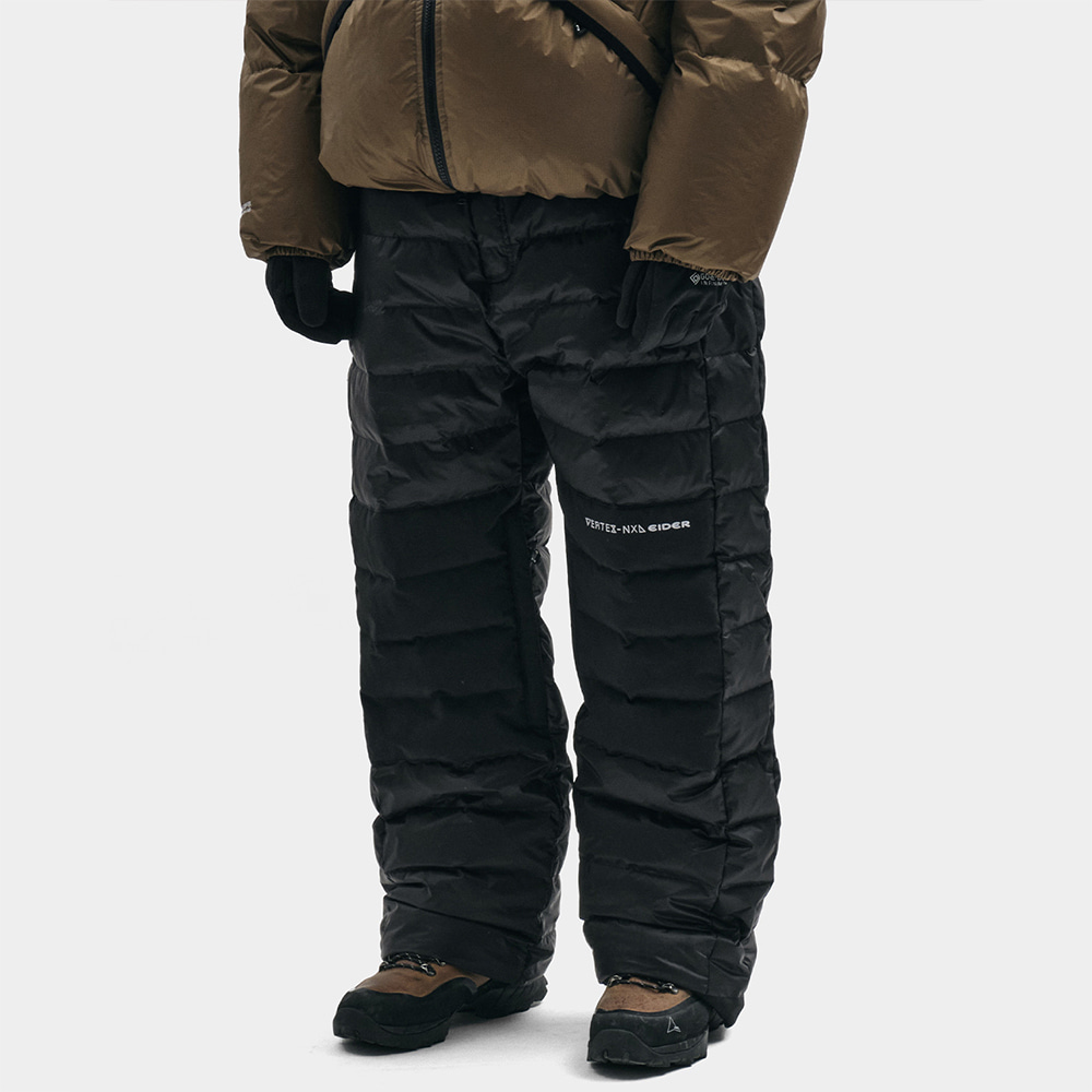 디미토 2324 DIMITO GTX (VTX X EIDER) DOWN PADDED PANTS BLACK (Standard fit) 스노우 보드복 다운 팬츠 패딩 바지