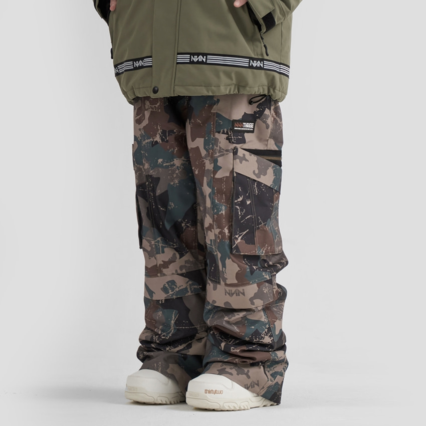 엔쓰리 엔쓰리 2223 NNN NT22 CAGO STYLE PANTS CAMO 스노우 보드복 팬츠