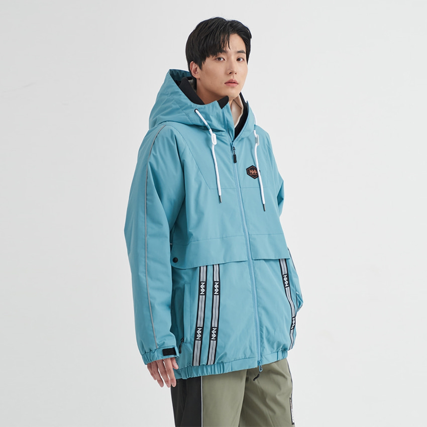 엔쓰리 엔쓰리 2223 NNN TWO LINE JACKET BLUE 스노우 보드복 자켓