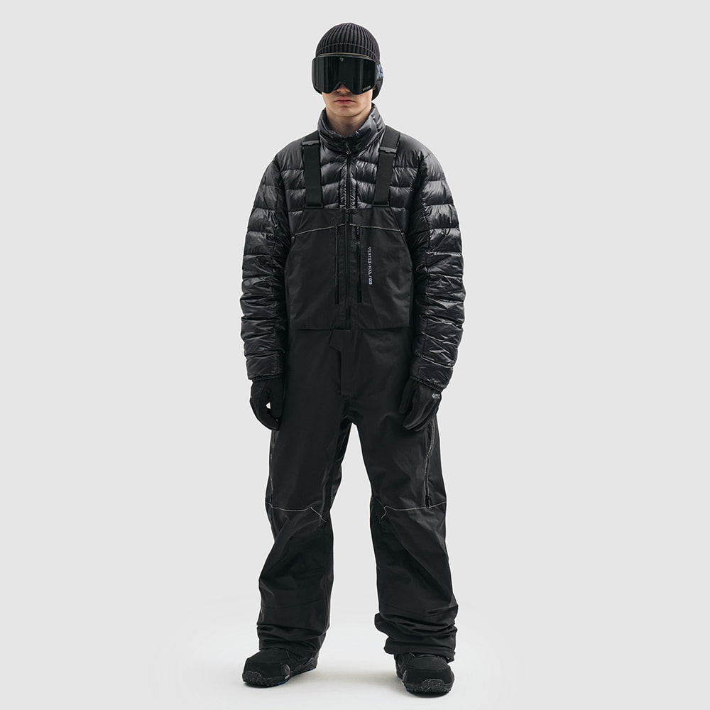 디미토 디미토 2324 DIMITO OWN HIDE (VTX X IX9) RECCO BIB PANTS BLACK (Standard fit) 스노우 보드복 빕 팬츠