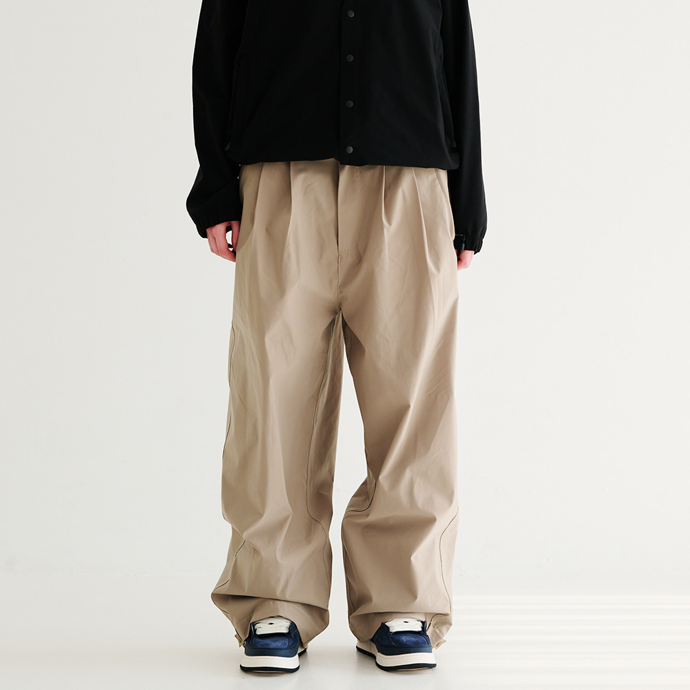 큐마일 2324 QMILE 421 TWOTUCKS PANTS BEIGE 스노우 보드복 팬츠