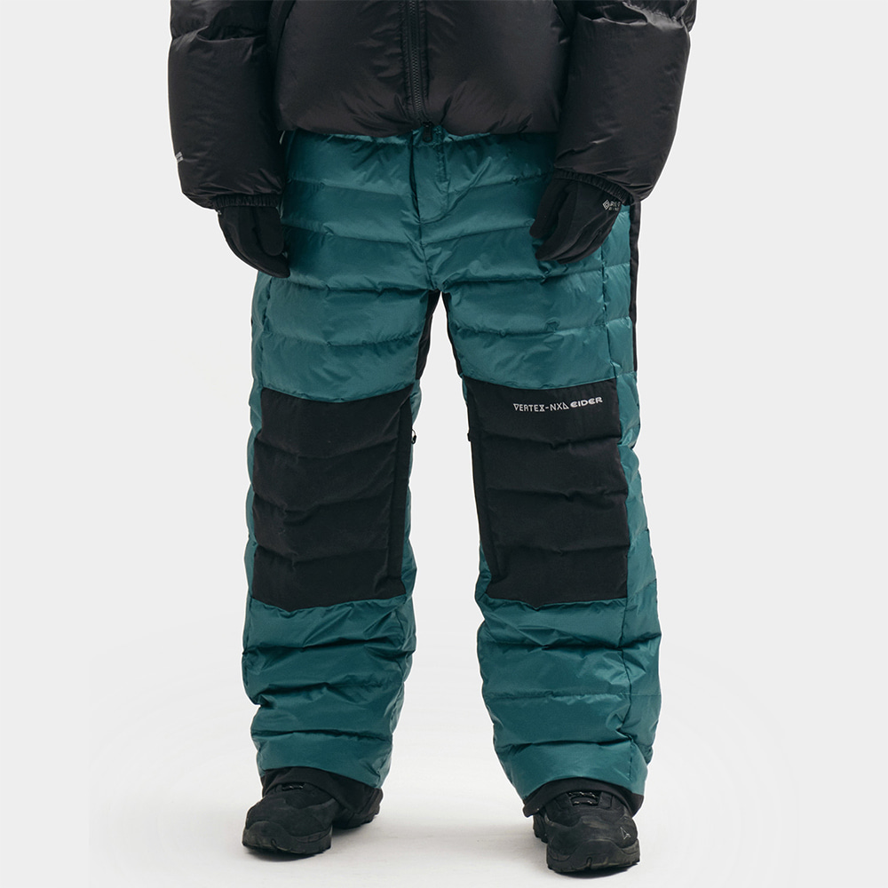 디미토 2324 DIMITO GTX (VTX X EIDER) DOWN PADDED PANTS MARINE GREEN (Standard fit) 스노우 보드복 다운 팬츠 패딩 바지