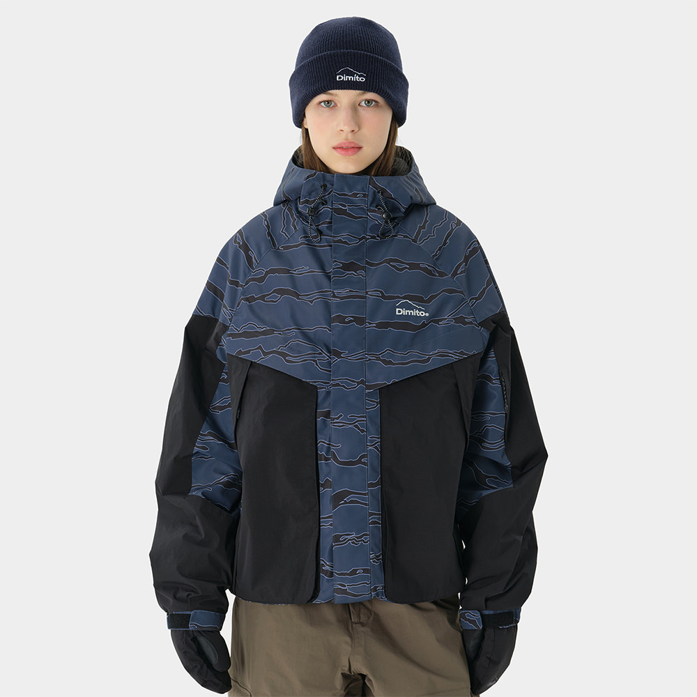 디미토 디미토 2324 DIMITO 23 ASTRO OS JACKET MT CAMO NAVY 스노우 보드복 자켓