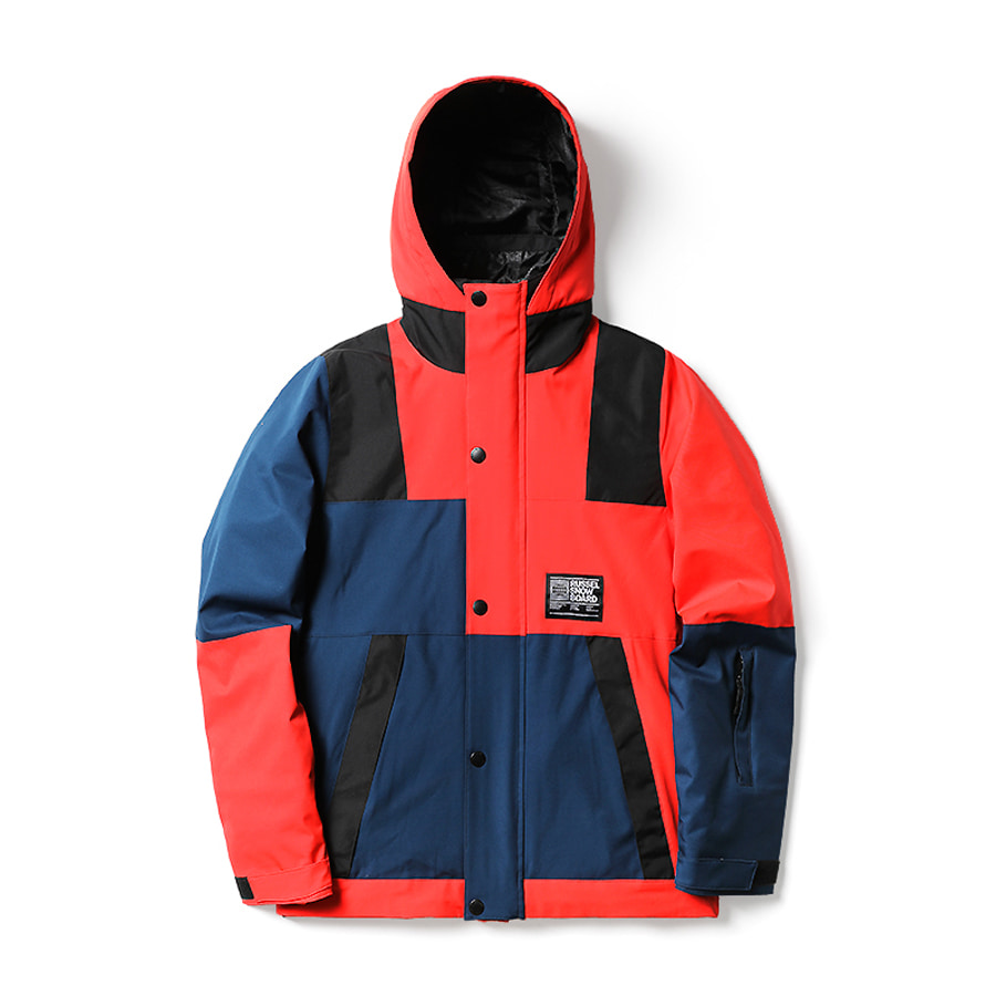 러셀 1920 RUSSEL RSJ01 COLOR SCHEME PADED FIELD JACKET ORANGE 스노우 보드복 자켓