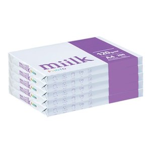 밀크 A4 복사용지(A4용지) 120g 1000매(200매  5권)