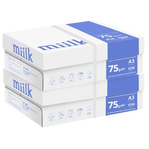 밀크 A3 복사용지(A3용지) 75g 1250매 2BOX