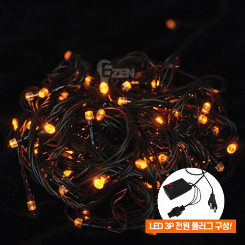 LED 크리스마스 은하수 100구 12V 황색