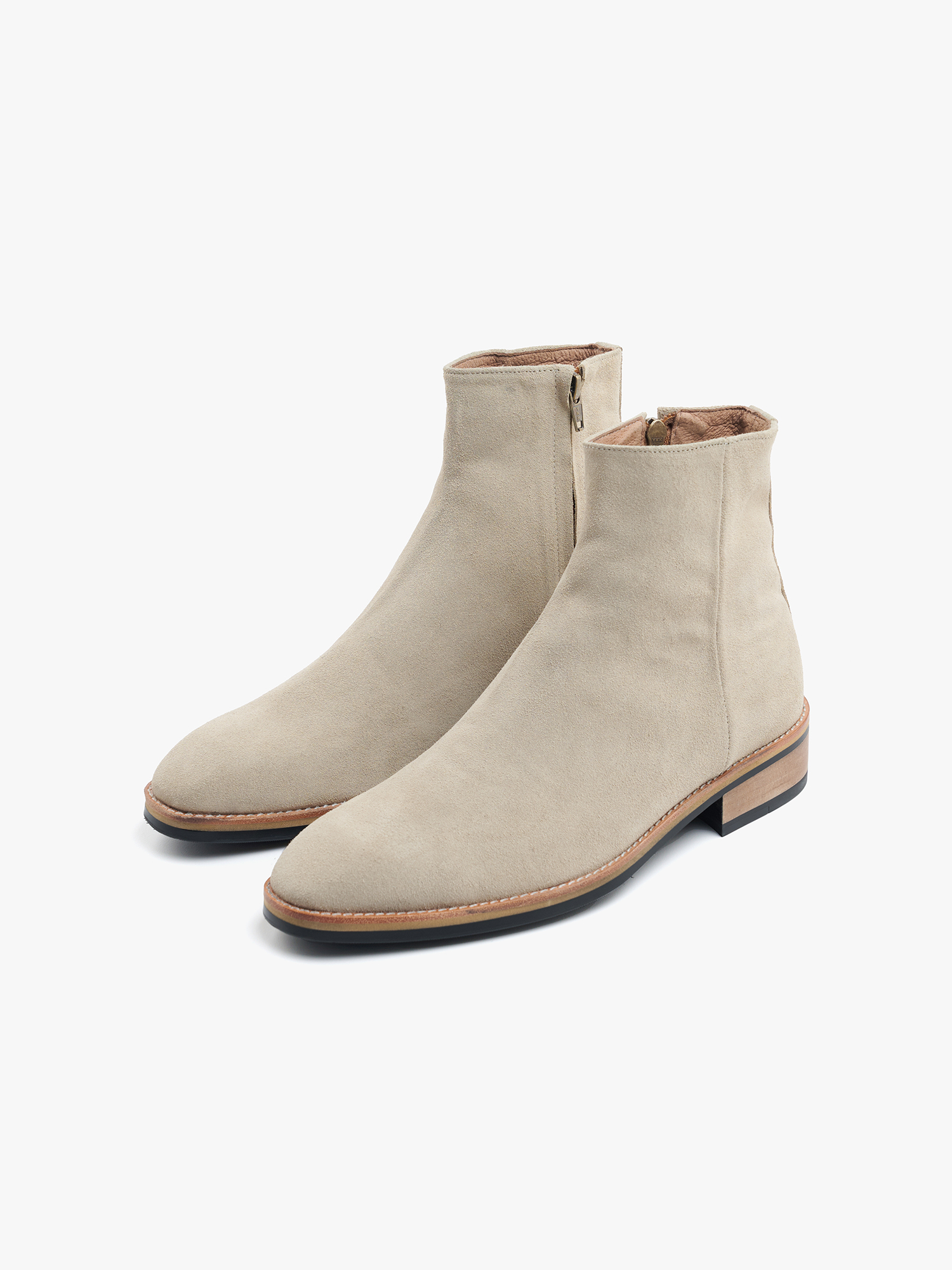 Rega Sleek Side Hidden Boots (Sand Beige)