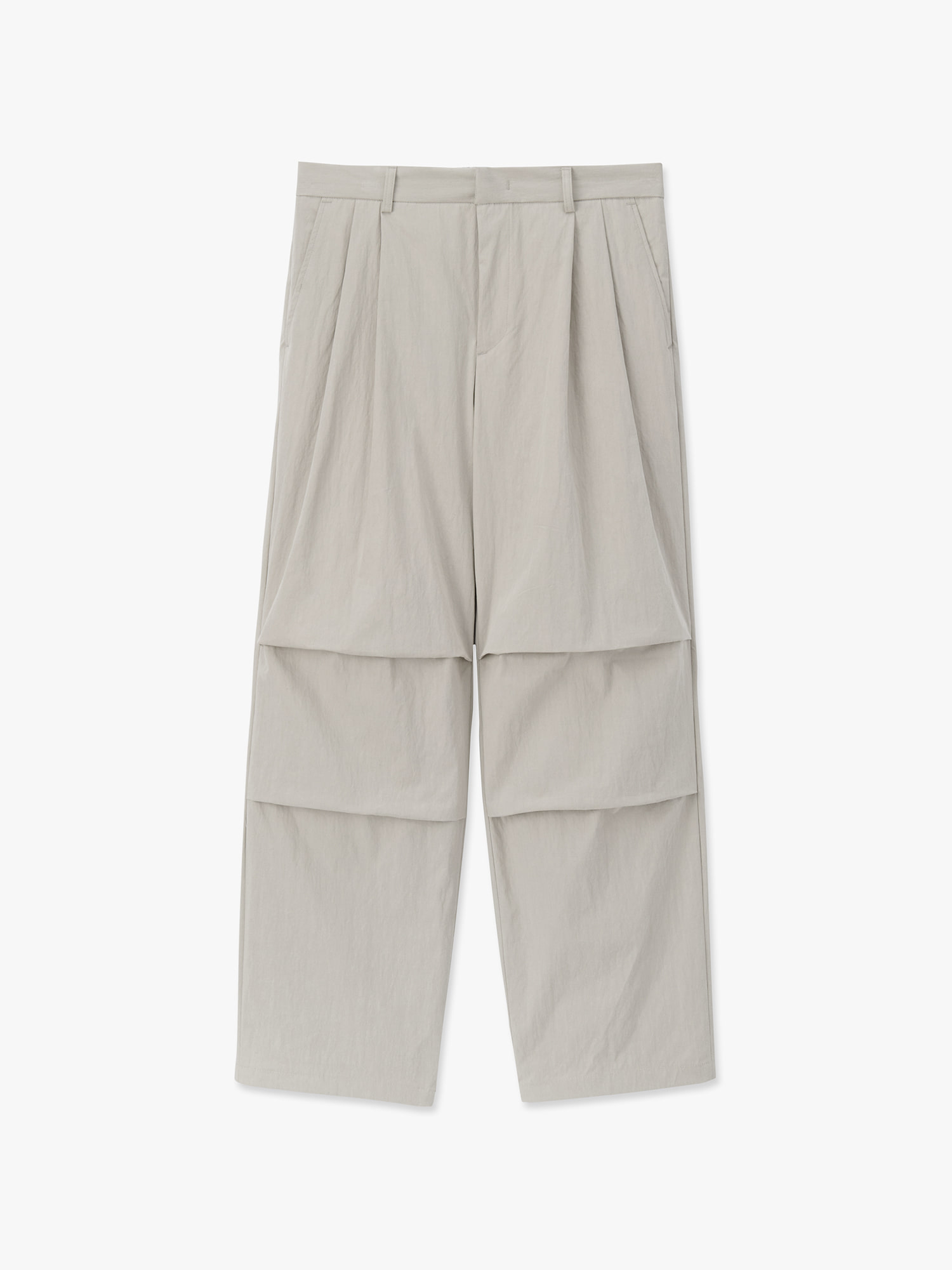 Air Parachute Semi Wide Pants (Beige)