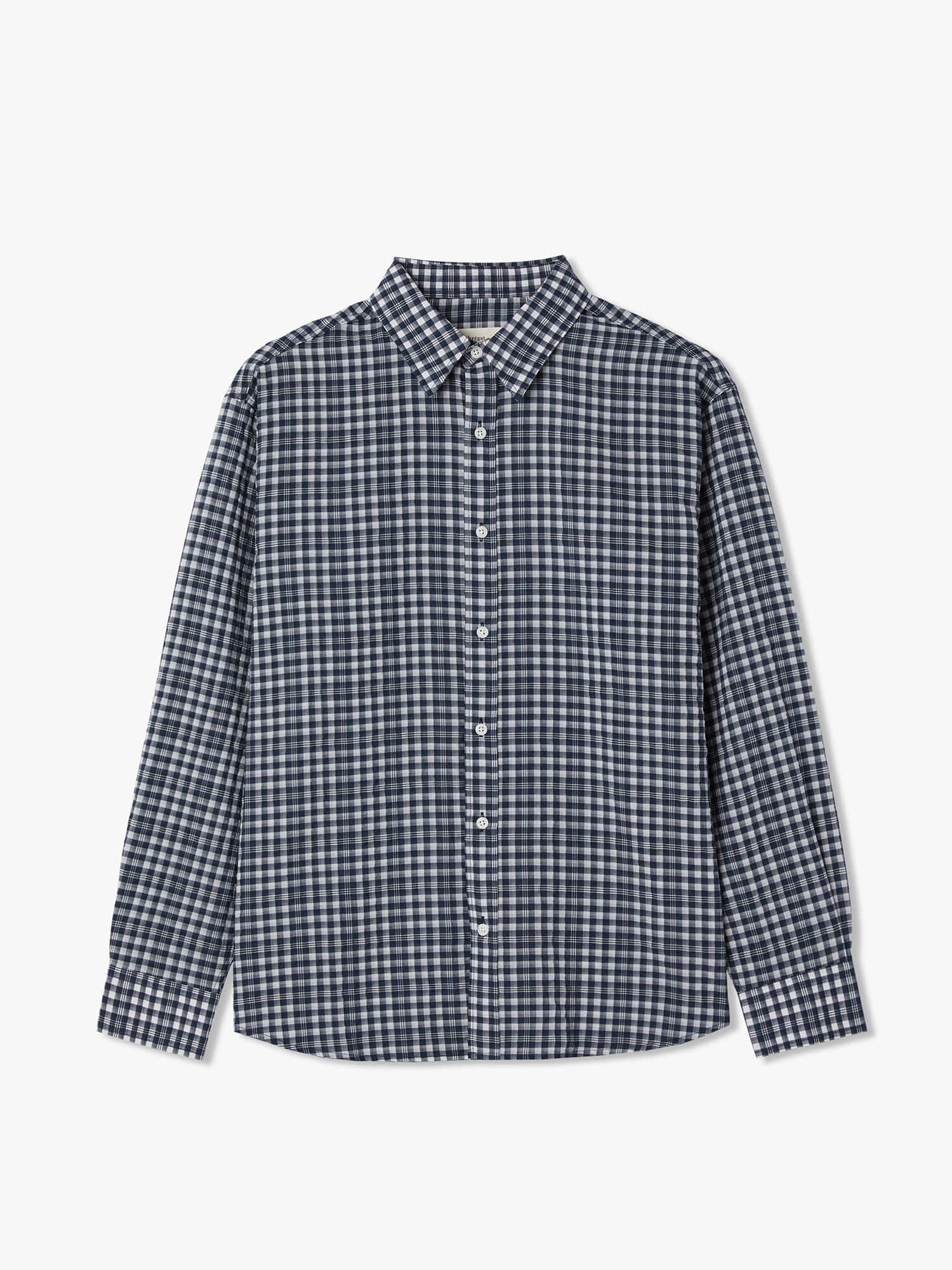 Post Seersucker Check Shirts (White)