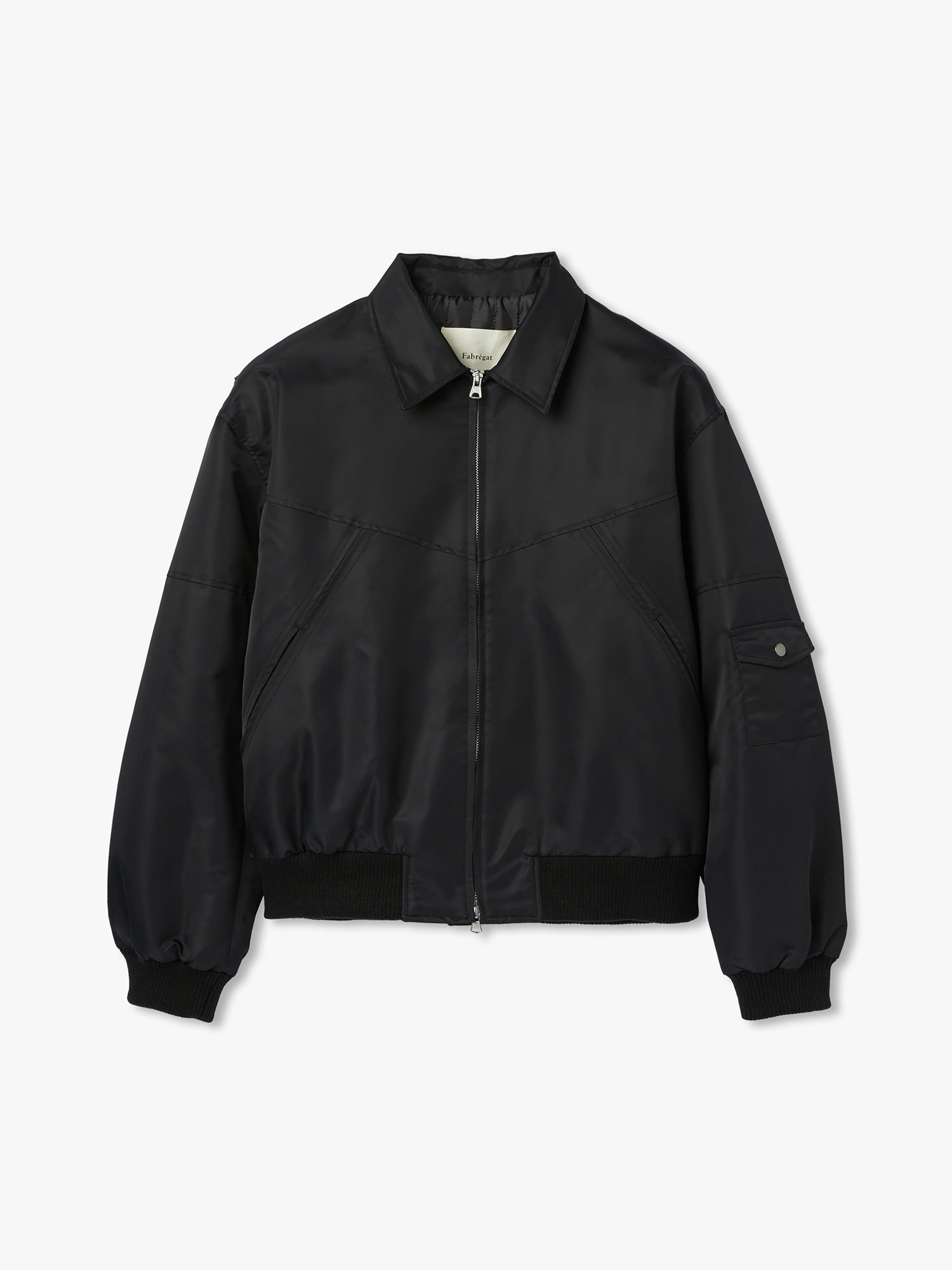 Romeo Nylon Bomber Jacket (Matte Black)